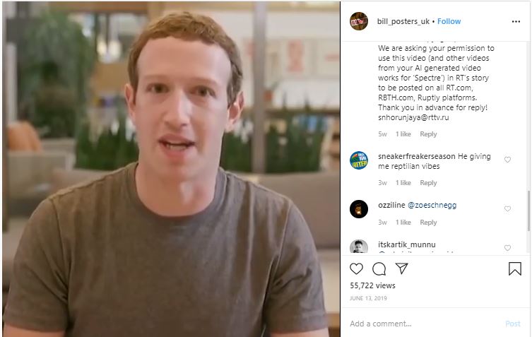 video of Mark Zuckerberg