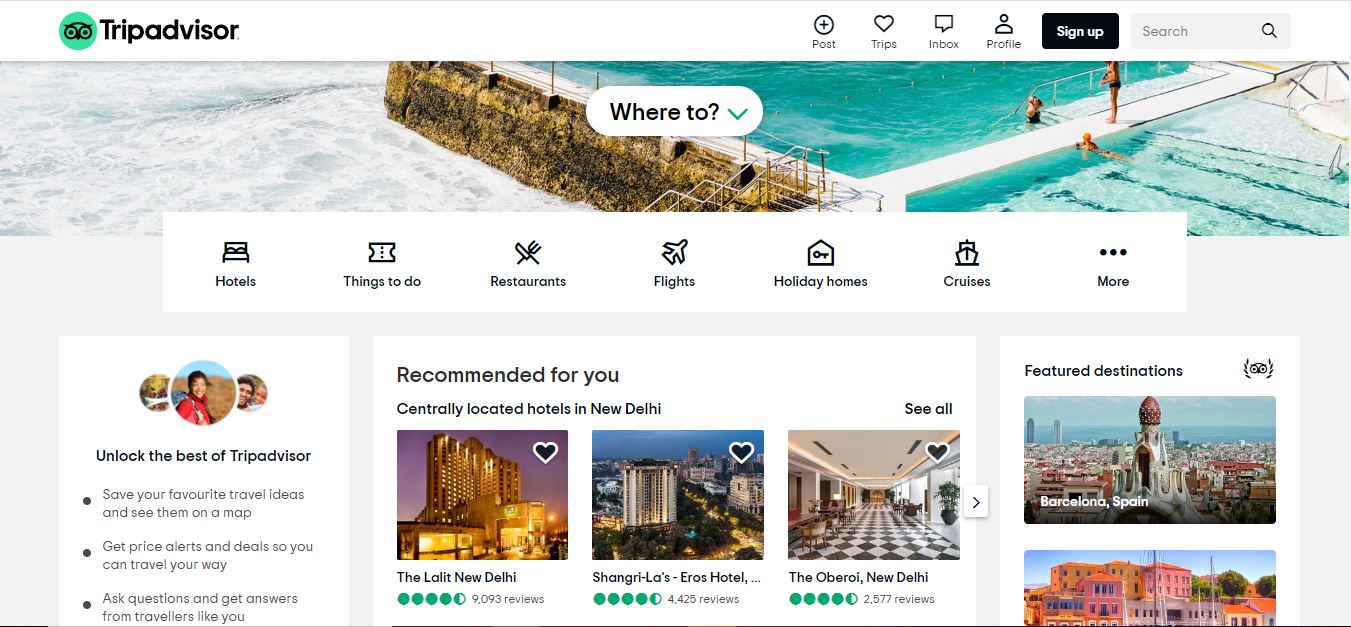 Tripadvisor Website