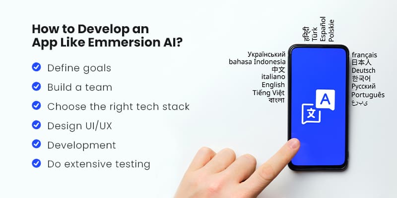 How to Develop an App Like Emmersion AI?