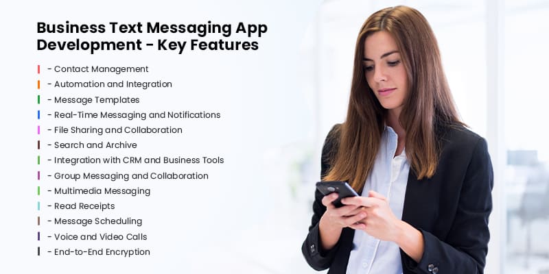 Business Text Messaging App Development - Key Features