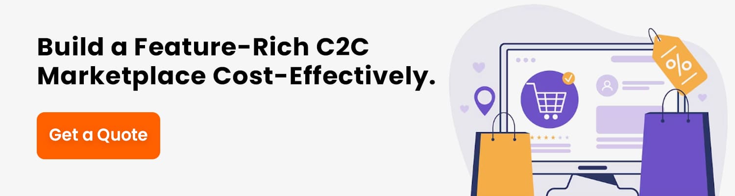 Custom C2C Marketplace Development Cost