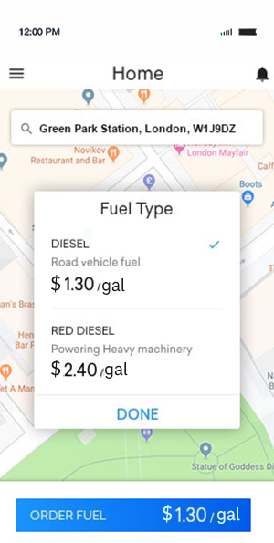 Fuel App Screen 3