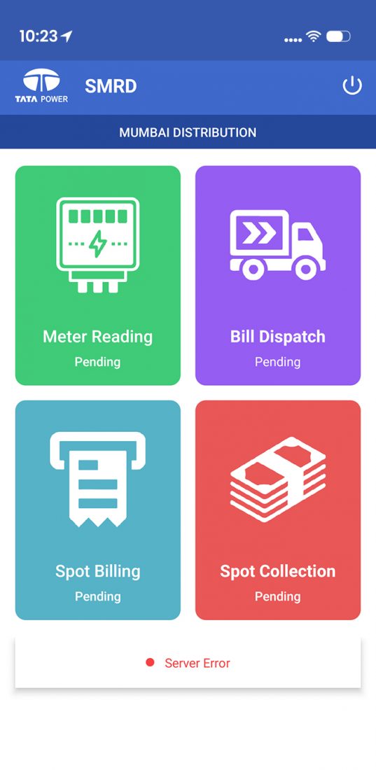 Tata Power SMRD Smart Meter Reading App Matellio